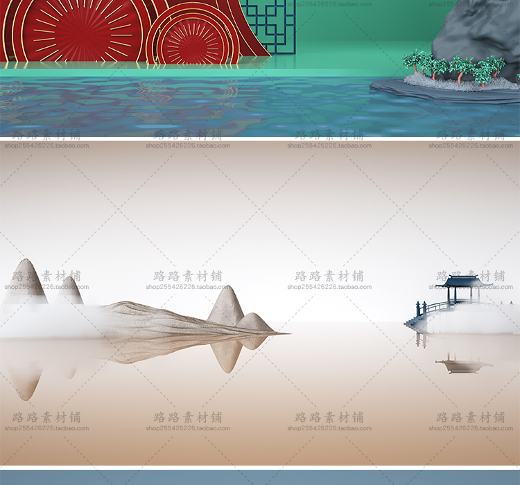 模型-C4D国潮场景模型精选集，110个C4D文件+PSD文件+JPG预览图插图67小新卖蜡笔