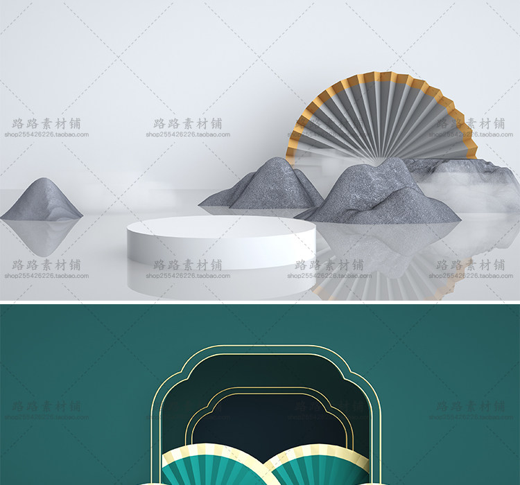 模型-C4D国潮场景模型精选集，110个C4D文件+PSD文件+JPG预览图插图74小新卖蜡笔