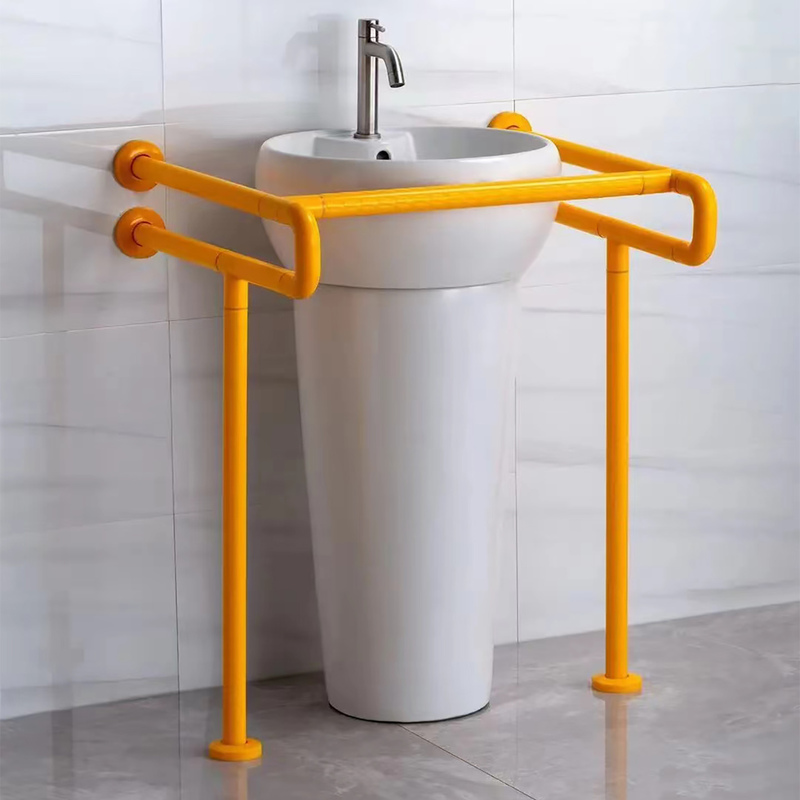 Washbasin Handrail for Elderly and Disabled, Non-Slip, Barrier-Free, Assistive Support Column, Bathroom Safety Auxiliary Handle, Railing