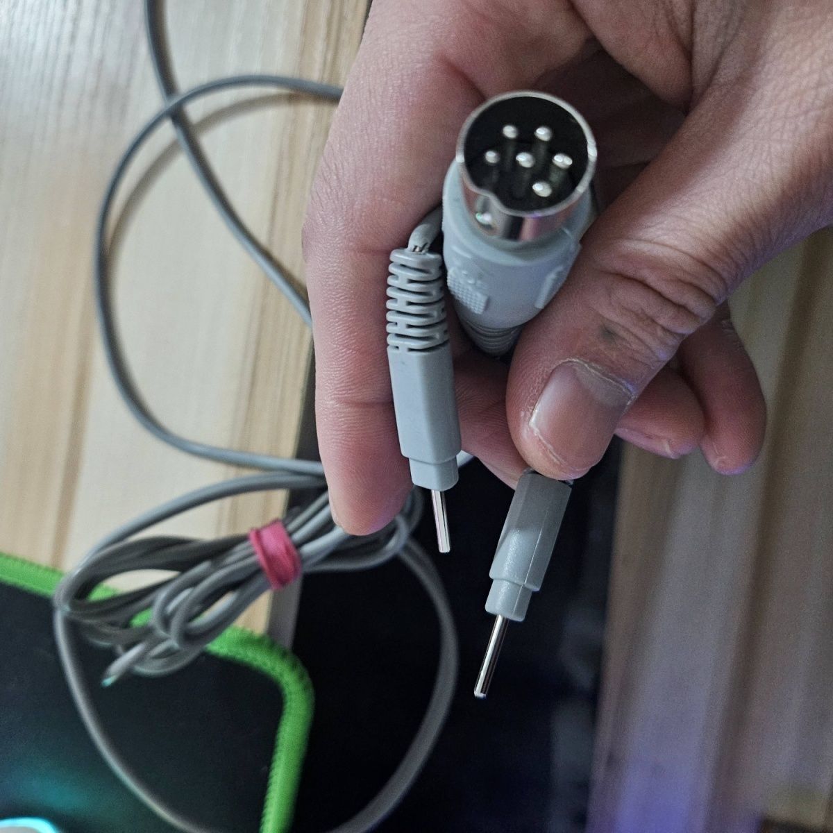 6芯波动仪导线连接线电极理疗仪多功能理疗仪导线治疗中频脉冲线