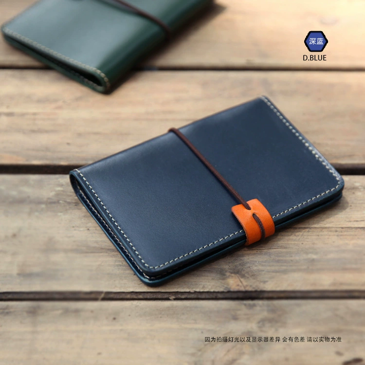 Da retro handmade da đa chức năng hộ chiếu gói tài liệu gói vé hộ chiếu lưu trữ túi đơn giản thiết thực túi đeo chéo nữ đi chơi