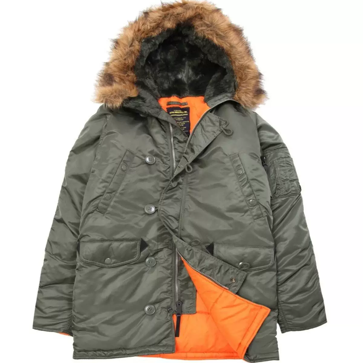 P Spot Alpha Industries N-3B облегченное, ветро- и теплоустойчивое парка-куртка