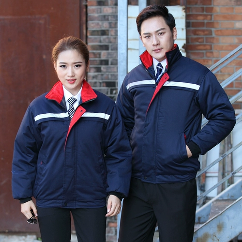 Зимний ветрозащитный удерживающий тепло пуховик для работы подходит для мужчин и женщин