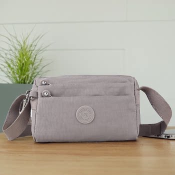 2024 new nylon canvas crossbody bag women's solid color mom bag casual oxford cloth versatile shoulder small bag