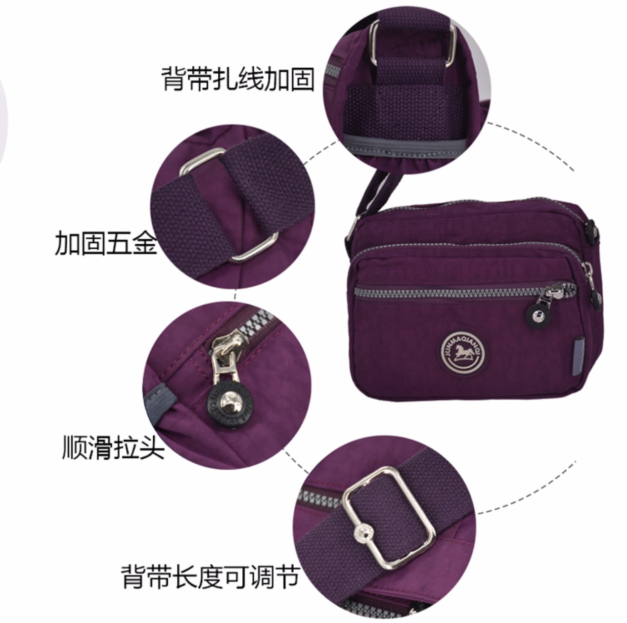 Túi 2018 mới Messenger túi nữ hoang dã túi nhỏ túi xách vai túi điện thoại di động túi nylon túi nhỏ vuông vuông túi xách nữ juno