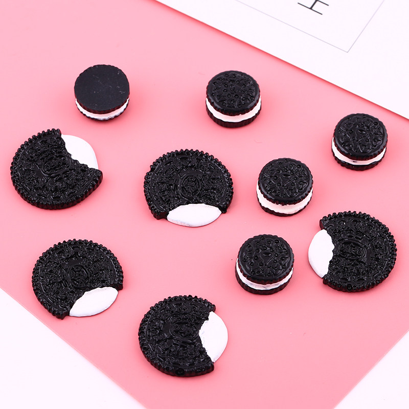 diy simulation cream glue biscuit mobile phone shell material food play handmade sandwich biscuit resin accessories