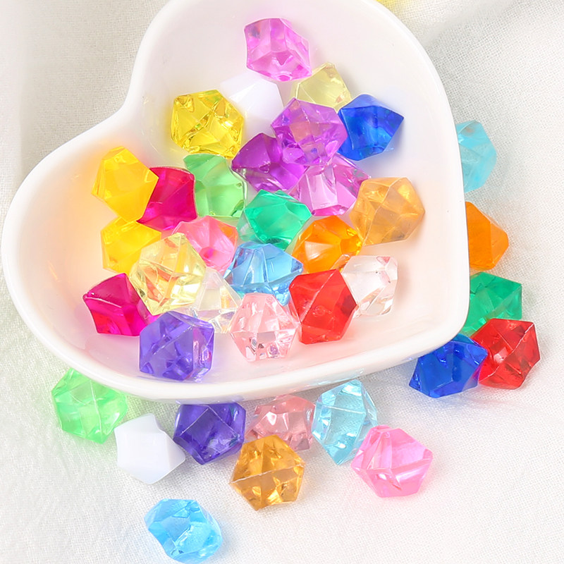 Emulation Seven Color Ice Cubes Cream Glued phone protective shell Diy material acrylic Crystal glue Fill Ornament Accessories