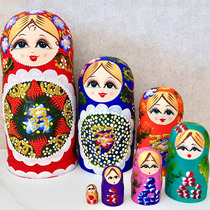 Russian characteristics 7 layer of wooden strawberry sleeve Chinese festival toy creative fashion tourist gift