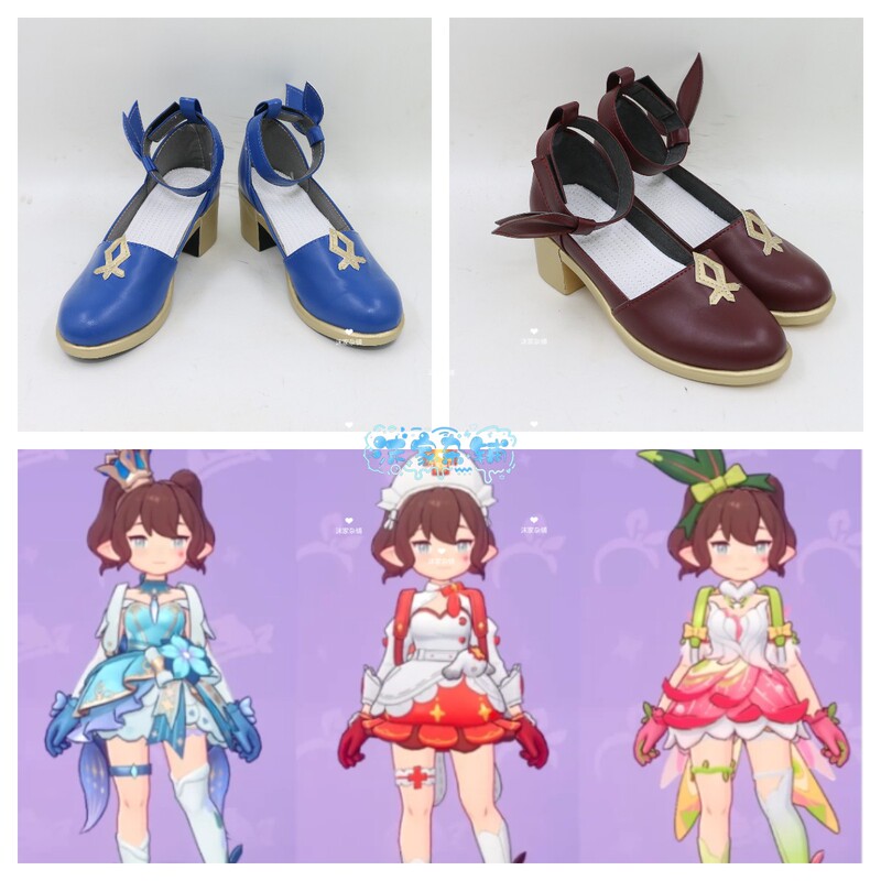 Rock Kingdom World Platinum Unicorn Red Velvet Cross Flower Dress Butterfly Cos Shoes Ears Rock Kingdom World Platinum Unicorn Red Velvet Cross Flower Dress Butterfly Cos Shoes Ears