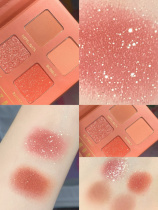 Alwood Eye Shadow Pan 16 Colors Ins Super Fire Bling Pink Pearlescent Matt Waterproof Portable Four Color Pan Daily Makeup