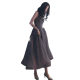 Starry sky dress skirt femininity simple and advanced sense adult ceremony birthday party dress banquet host evening dress