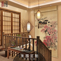 Sunshade curtains shading 2021 new office telescopic electric household windows outdoor curtain lifting summer bamboo