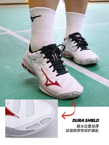 Mizuno, волейбольная дышащая спортивная обувь подходит для мужчин и женщин с амортизацией, 24 года