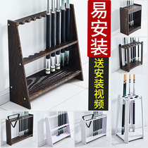 Billiard pole rack Billiard pole rack Floor rack Snooker club rack Club storage put billiard club rack Porous