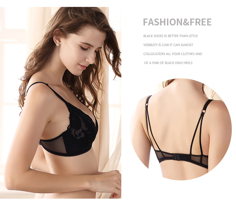 Ưu đãi đặc biệt Sha Lini bikini siêu mỏng không có vòng ngực thép gợi cảm quyến rũ thoải mái ren đồ lót BC DSB8301 quần chip