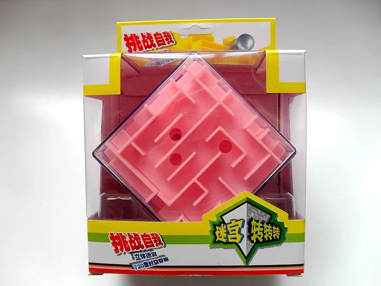 Lớn ba chiều sáu mặt mê cung câu đố đồ chơi 3D mê cung khối Rubik 720 độ quay kèn đi bộ bóng thép bóng thông minh