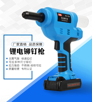 Electric riveting gun lithium battery riveting gun industrial grade high power stainless steel core pulling riveting machine power tools