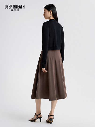 DEEP BREATH深呼吸新款轻薄冰丝防晒衣开衫夏短款针织衫女A400886