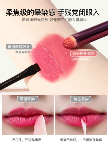 Помада, портативная кисть для консилера, профессиональная база под макияж, карандаш для губ, 2 шт, уход за губами