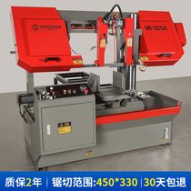 Band sawing machine GB4230 double column sawing machine Hydraulic stepping gantry sawing machine Vertical band sawing machine Metal cutting sawing machine