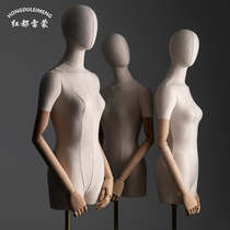 Clothing store window model props womens half-length mannequin display stand full-body wedding dress dummy mannequin lead hand