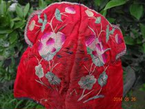 Pure hand embroidered Miao embroidery pine peach embroidery * HM series old embroidery hat 291 Special