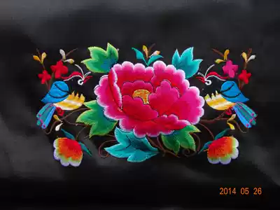 Machine embroidery, miao embroidery, ethnic embroidery, pine and peach embroidery*ZX series machine embroidery pattern 1