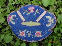 Hand embroidered Miao embroidery old embroidery National embroidery pine peach embroidery * HM series embroidery piece 306