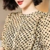 Váy dài viền sóng váy chấm bi mùa xuân hè 2021 eo mỏng hơn váy hai dây in họa tiết retro nữ 0538 - A-Line Váy