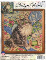Cross stitch source file Cat on Quilt