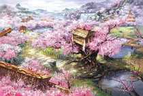 Cross stitch source sakura shan zhuang