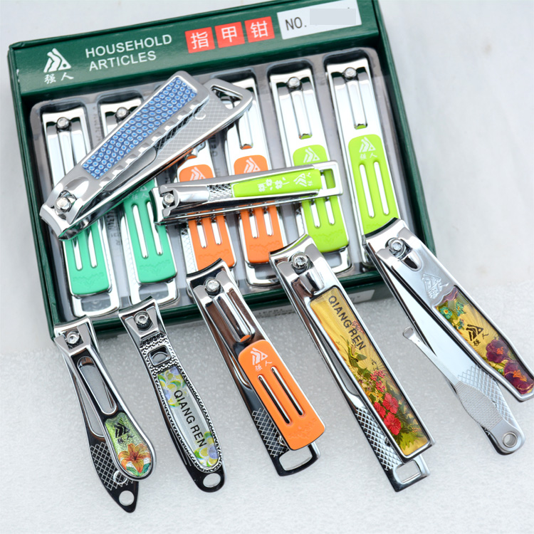 Strongman medium and large nail clippers home stainless steel nail scissors with frustrating ear spoon nail clippers home scissors