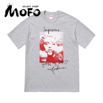 18FW Supreme Madonna Tee figure avatar Madonna round collar printed T-shirt