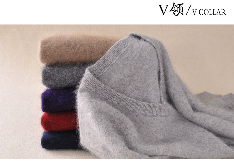 Mùa đông nhung áo sơ mi nam tròn cổ áo len rộng kích thước rộng áo len cashmere dày chạm đáy áo len ấm áp áo len cổ cao nam