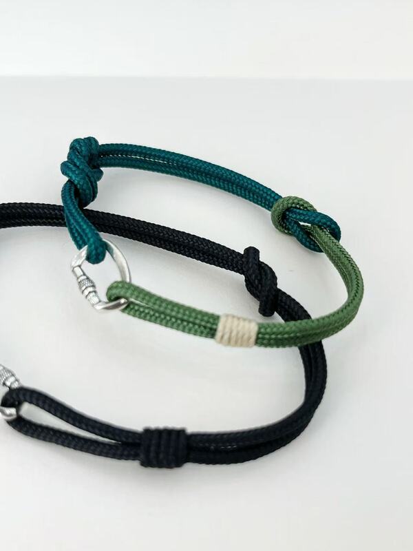 Rock Climbing Rope Bracelet for Men and Women, 925 Silver, Main Lock Can Be Opened Rock Climbing Rope Bracelet for Men and Women, 925 Silver, Main Lock Can Be Opened