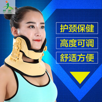 Neck-to-neck neck guard with cervical spine neck sleeve straightening fixer for home adult fixed rehab