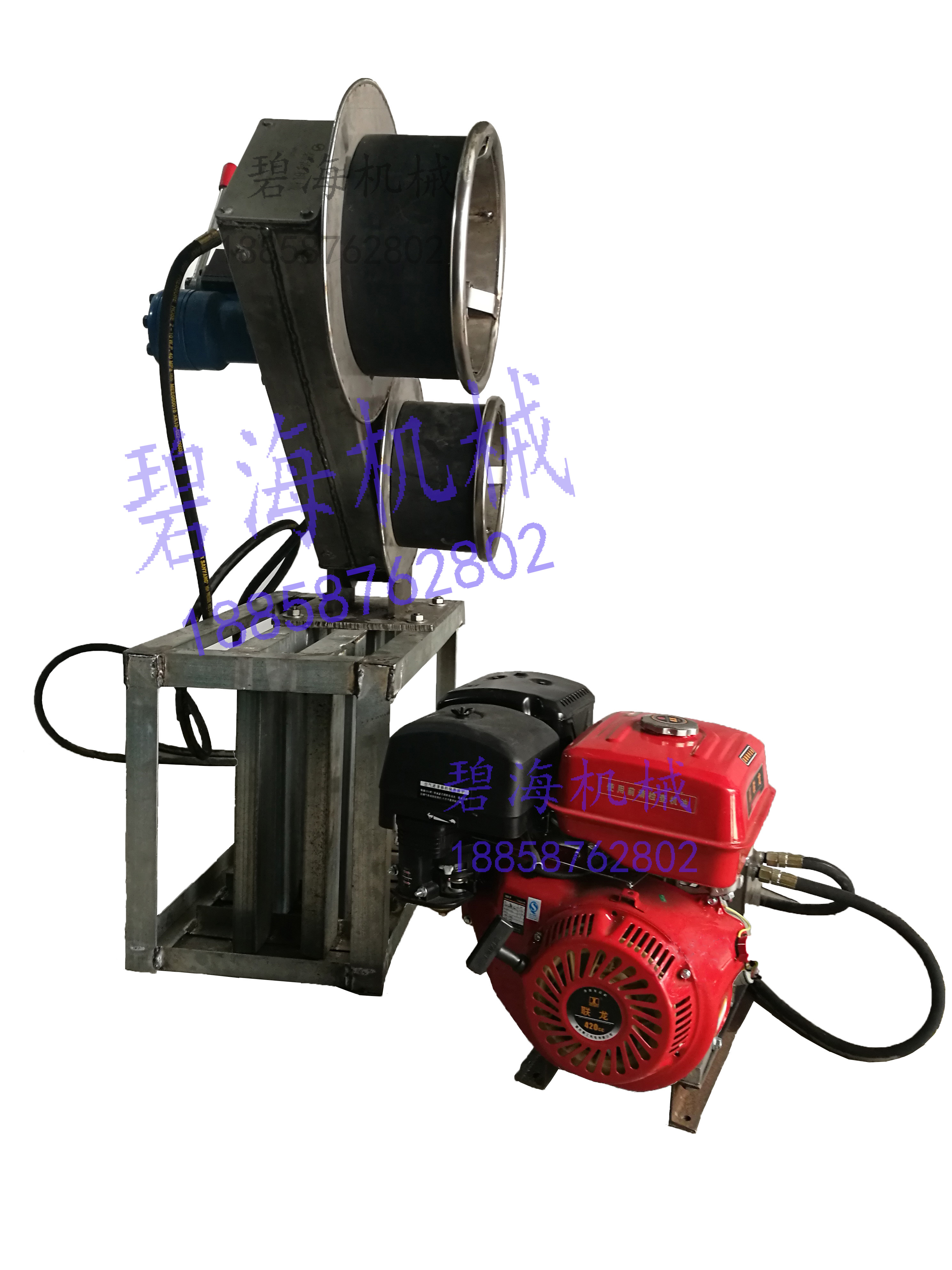 Fishing boat net lifter net machine two-wheel hydraulic marine net puller 304 stainless steel net lifter