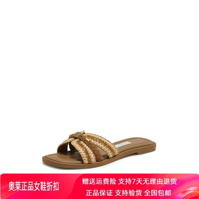 Same Style as in the Mall, 2026 Summer New Maya Style Flat Slippers, Convenient Sandals, Women's Shoes Eeq48Bt6