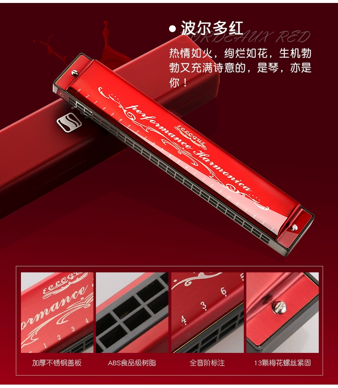 Swan Harmonica trẻ em mới bắt đầu nhập cảnh chuyên nghiệp dân số cơ quan 24 học sinh đa âm với các nhạc cụ điều chỉnh c - Nhạc cụ phương Tây