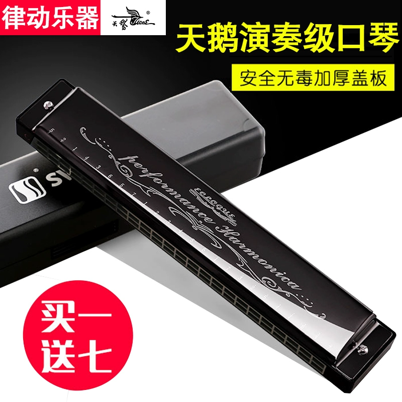 Swan Harmonica trẻ em mới bắt đầu nhập cảnh chuyên nghiệp dân số cơ quan 24 học sinh đa âm với các nhạc cụ điều chỉnh c - Nhạc cụ phương Tây