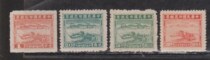 Pre-1949 tax stamps - workers and peasants map tractor 5 new stamps