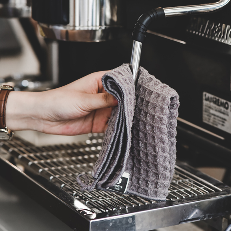 Barista Bar Towel, Milk Tea Shop Coffee Machine Special Cleaning Cloth, Absorbent, Lint-Free, White Small Square Towel Barista Bar Towel, Milk Tea Shop Coffee Machine Special Cleaning Cloth, Absorbent, Lint-Free, White Small Square Towel