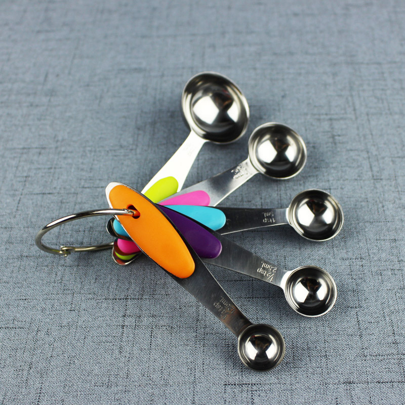 Ounce Spoon Precision Measuring Spoon Baking Gadgets Stainless Steel Measuring Spoon Seasoning Measuring Spoon Four-piece Set Brushed Scale