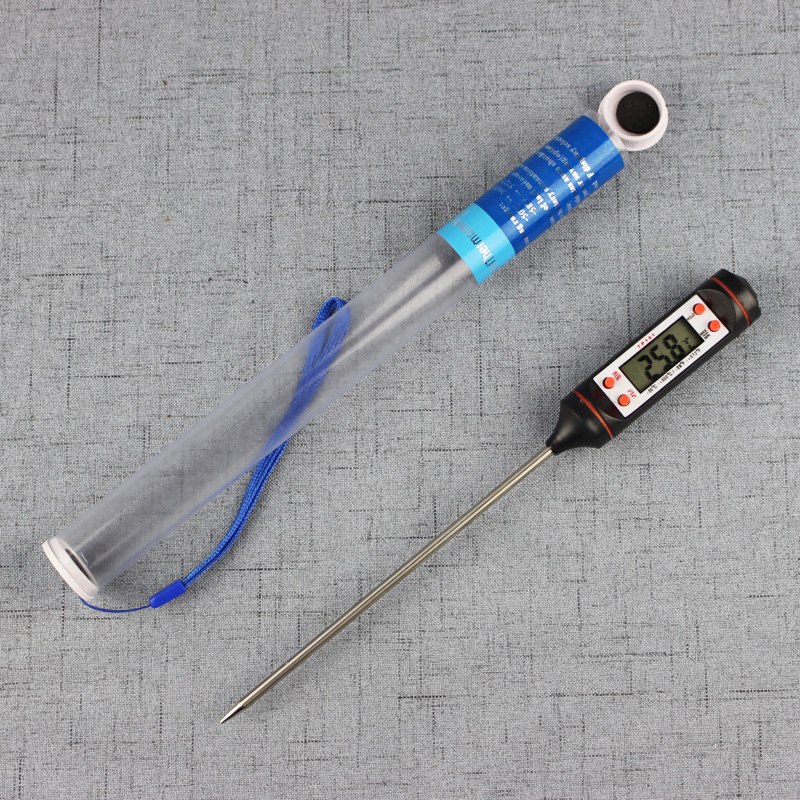 Home kitchen food thermometer baking liquid frying thermometer milk tea food water temperature meter measuring water temperature milk temperature