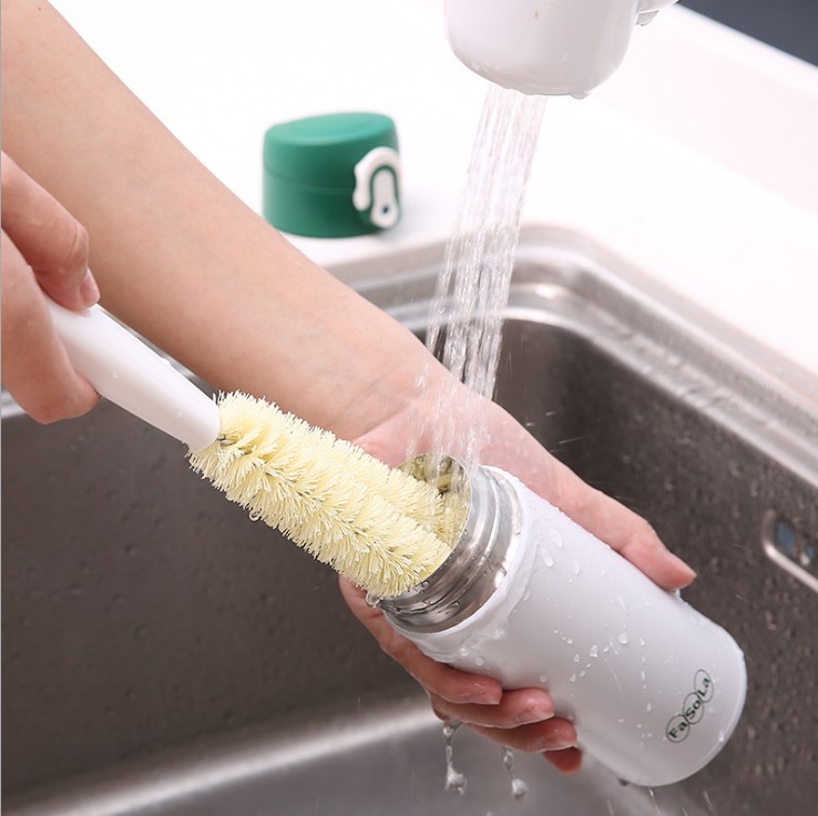 Cup washing artifact household extended handle bristles no dead corner cup brush kitchen washing bottle brush cleaning teapot cup brush