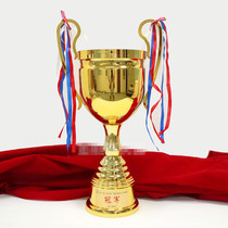High-end all-metal trophy Champions League football factory direct custom-made football trophy competition sports