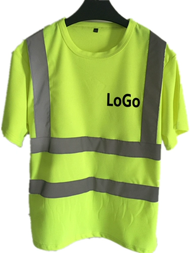Светоотражающая флуоресцентная безопасная футболка подходит для мужчин и женщин для работы