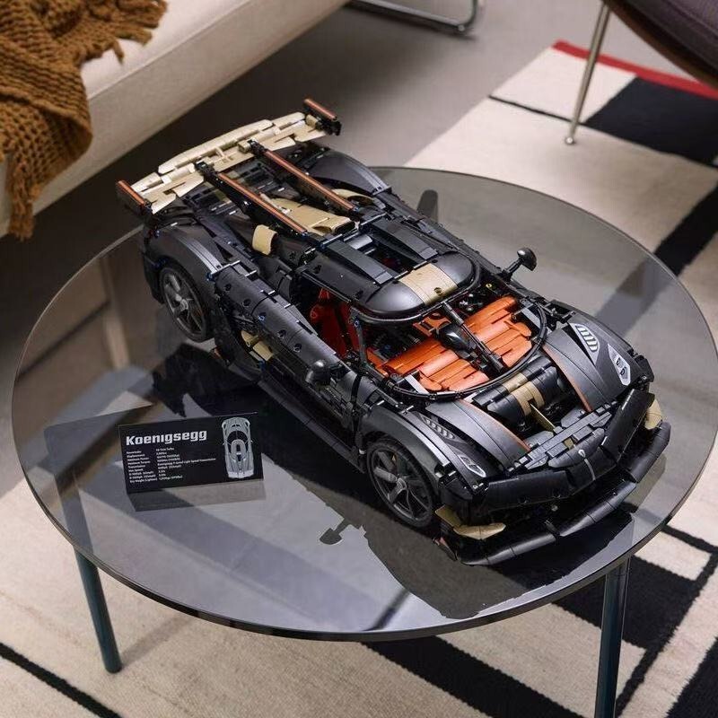 Koenigsegg Racing Sports Car Building Block Mechanical Set 40894 Assembly Building Block Toy for Men