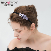 2021 New hairclip Korean headdress hair hoop temperament rhinestone crystal head hoop hair jewelry hairpin female clip clip clip