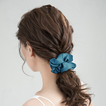 Large intestine Hairband ins floral headdress jewelry Korean hair accessories headrope women minimalist temperament hair accessories hair rope leather band women tie head